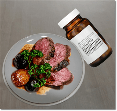 소고기와 메티오닌 보충제