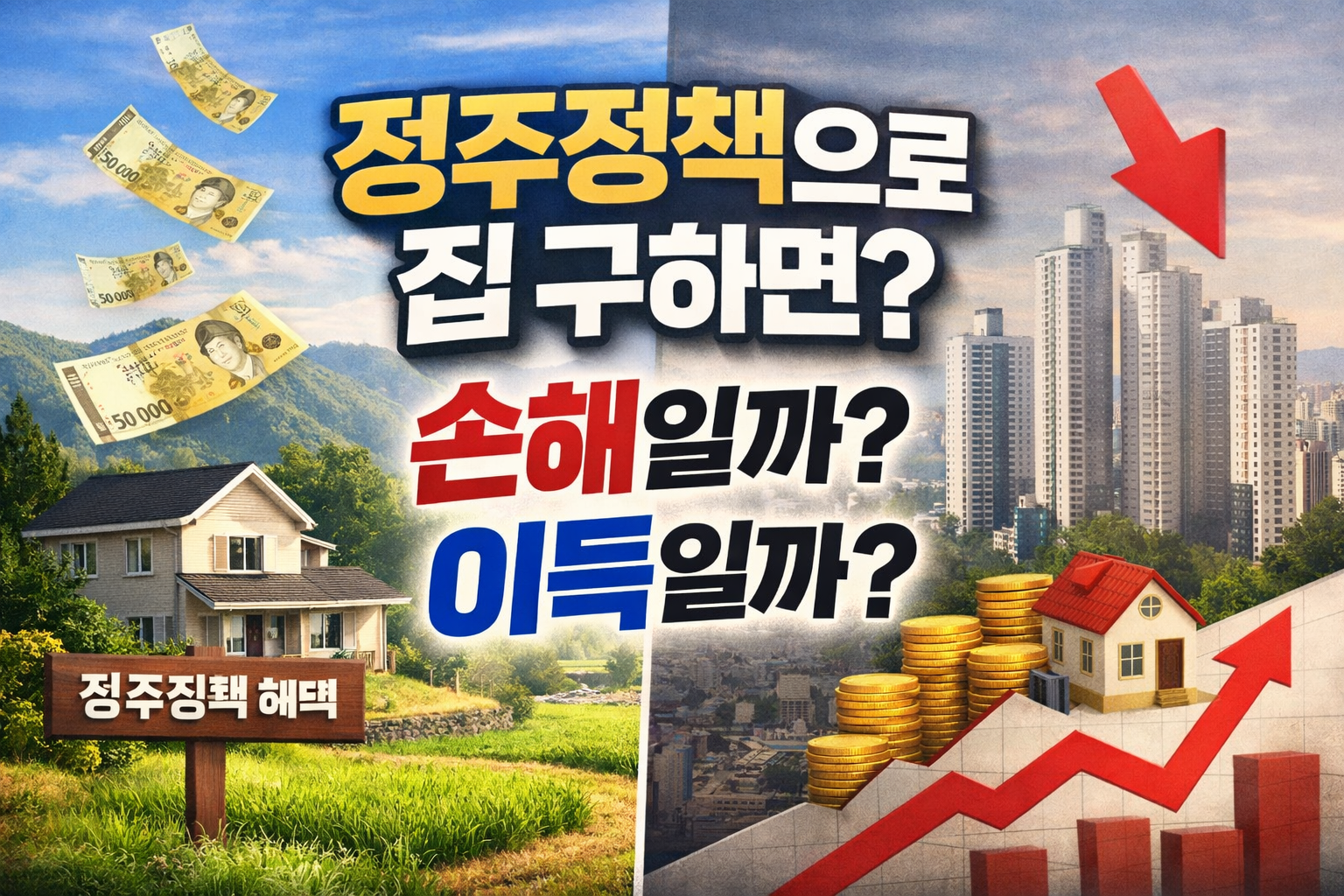 정주정책으로 집 구하면 손해일까? 이득일까? 
