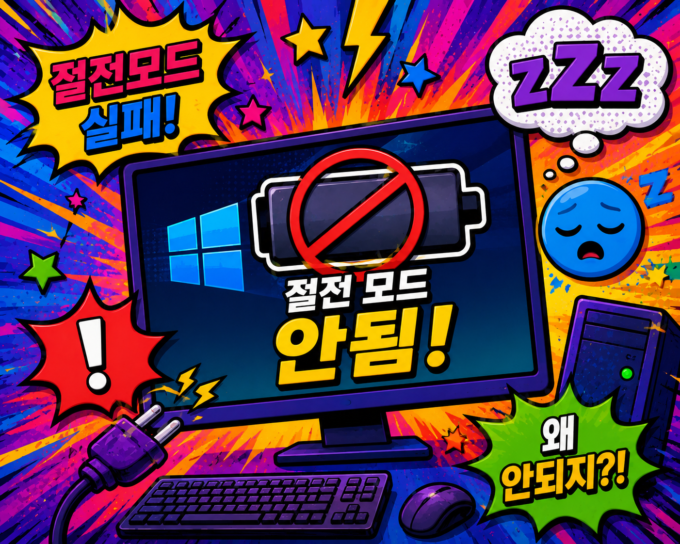 윈도우 절전모드 안됨 해결방법 총정리 절전모드 설정 자동종료오류