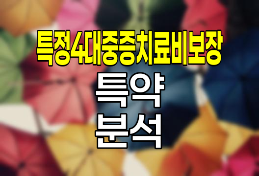 메리츠화재 특정4대중증치료비보장 특약, 중증 치료의 새로운 패러다임