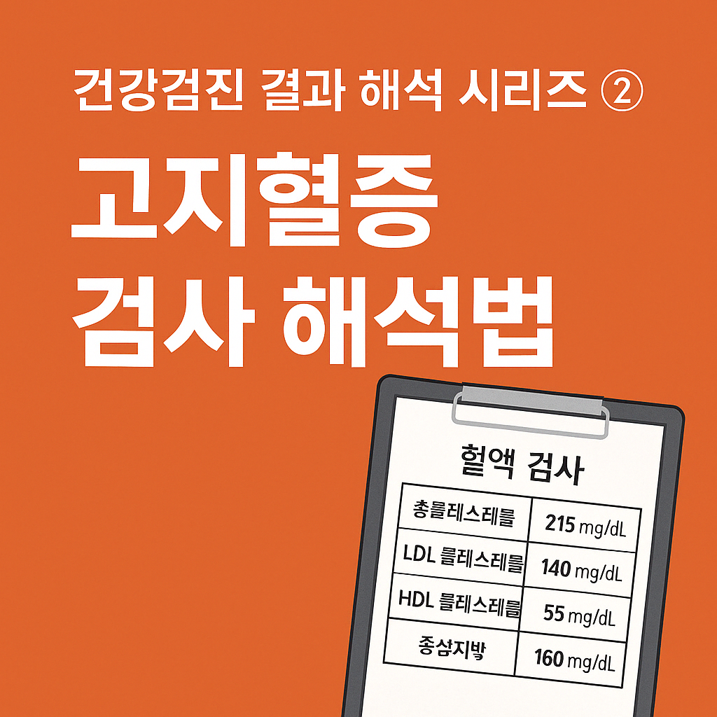 혈액검사 시리즈 ② 건강검진 지질검사 수치 해석｜총콜레스테롤&middot;LDL콜레스테롤&middot;HDL콜레스테롤&middot;중성지방