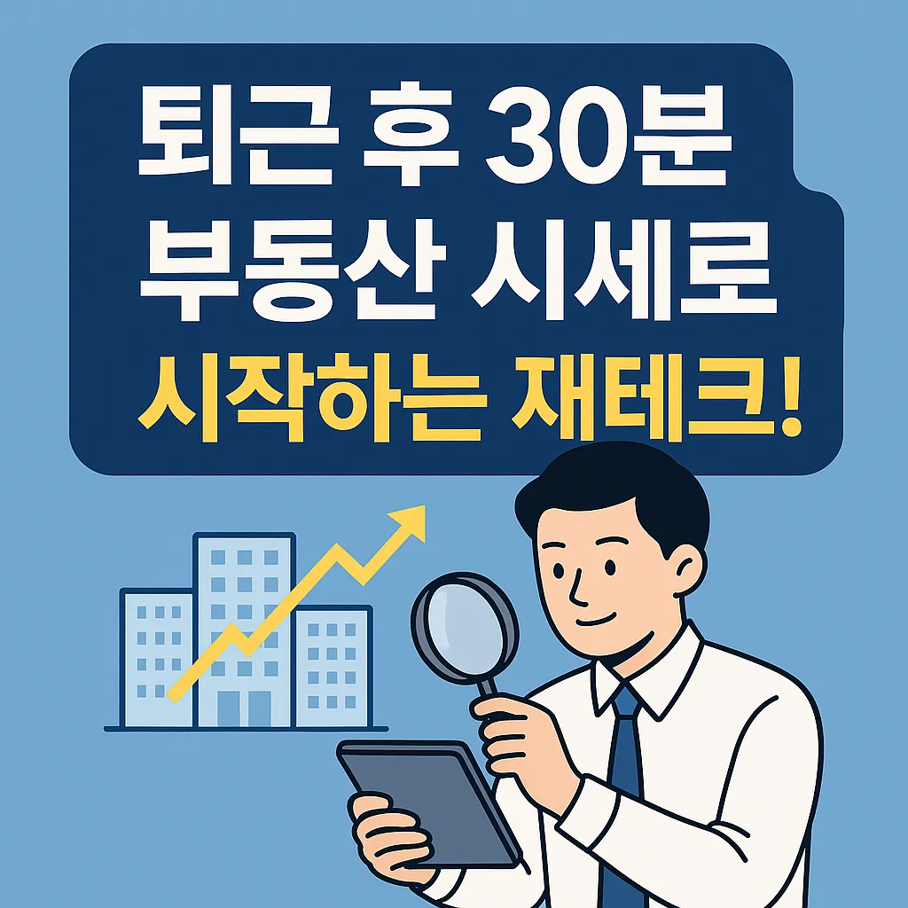 퇴근 후 30분, 부동산 시세로 시작하는 재테크!