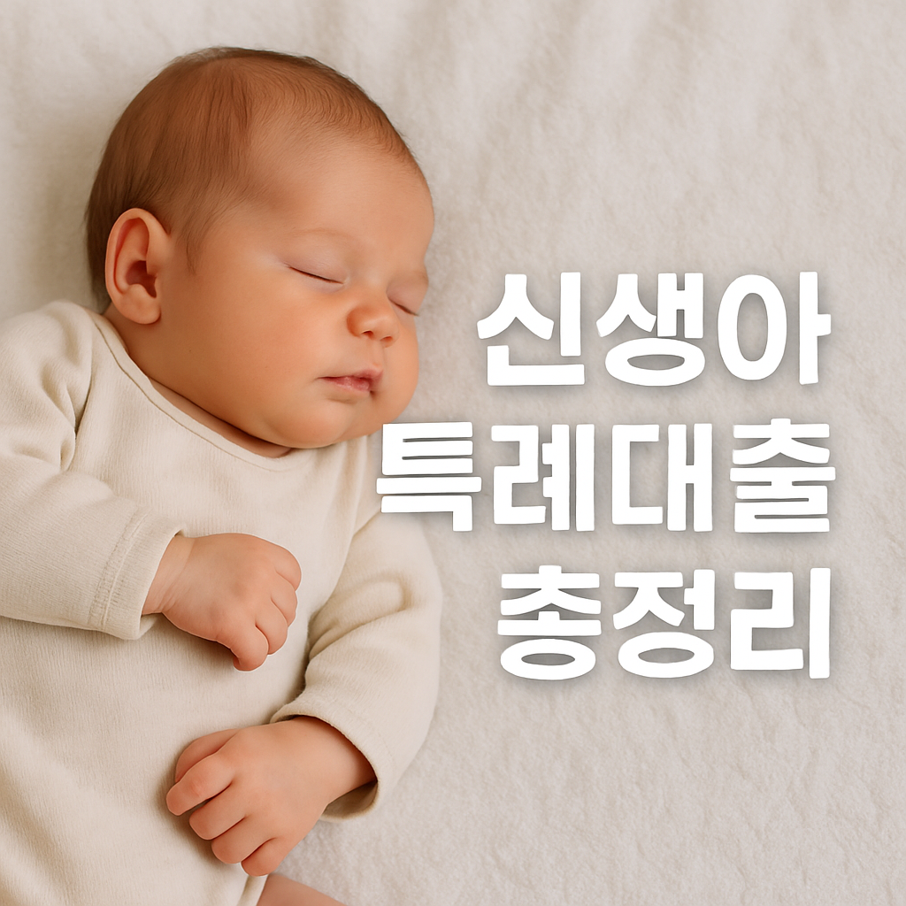 2025년 신생아특례대출 조건 및 신청방법