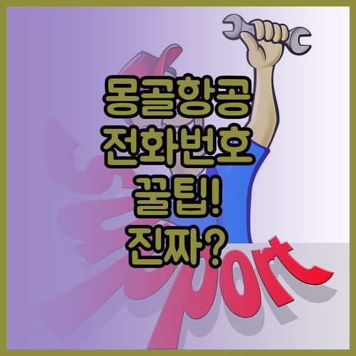 몽골 항공사 에어로 몽골리아 고객센터..