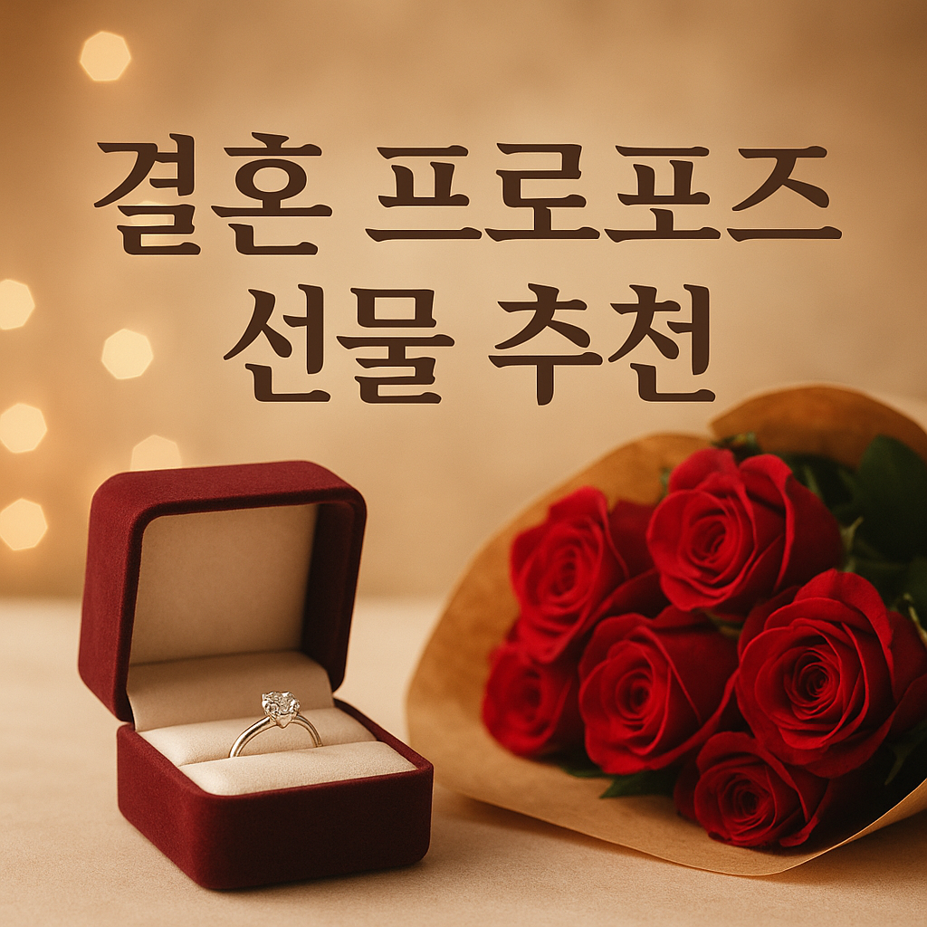 30대 결혼 프로포즈 선물 추천 리스트