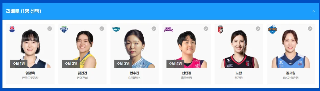 배구 올스타전 투표