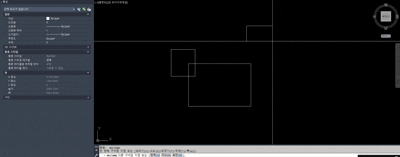 Auto Cad에서 block 명령어 사용 예시 모습 .gif