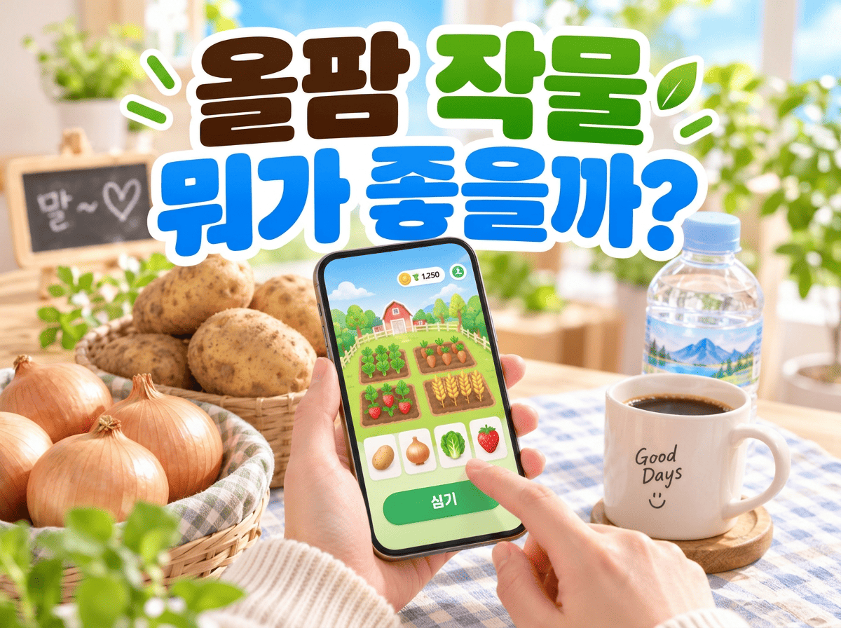올팜 작물 추천과 농작물 선택 방법