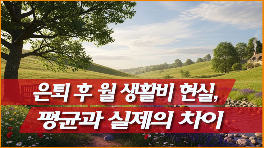은퇴 후 월 생활비 현실, 평균과 실제의 차이