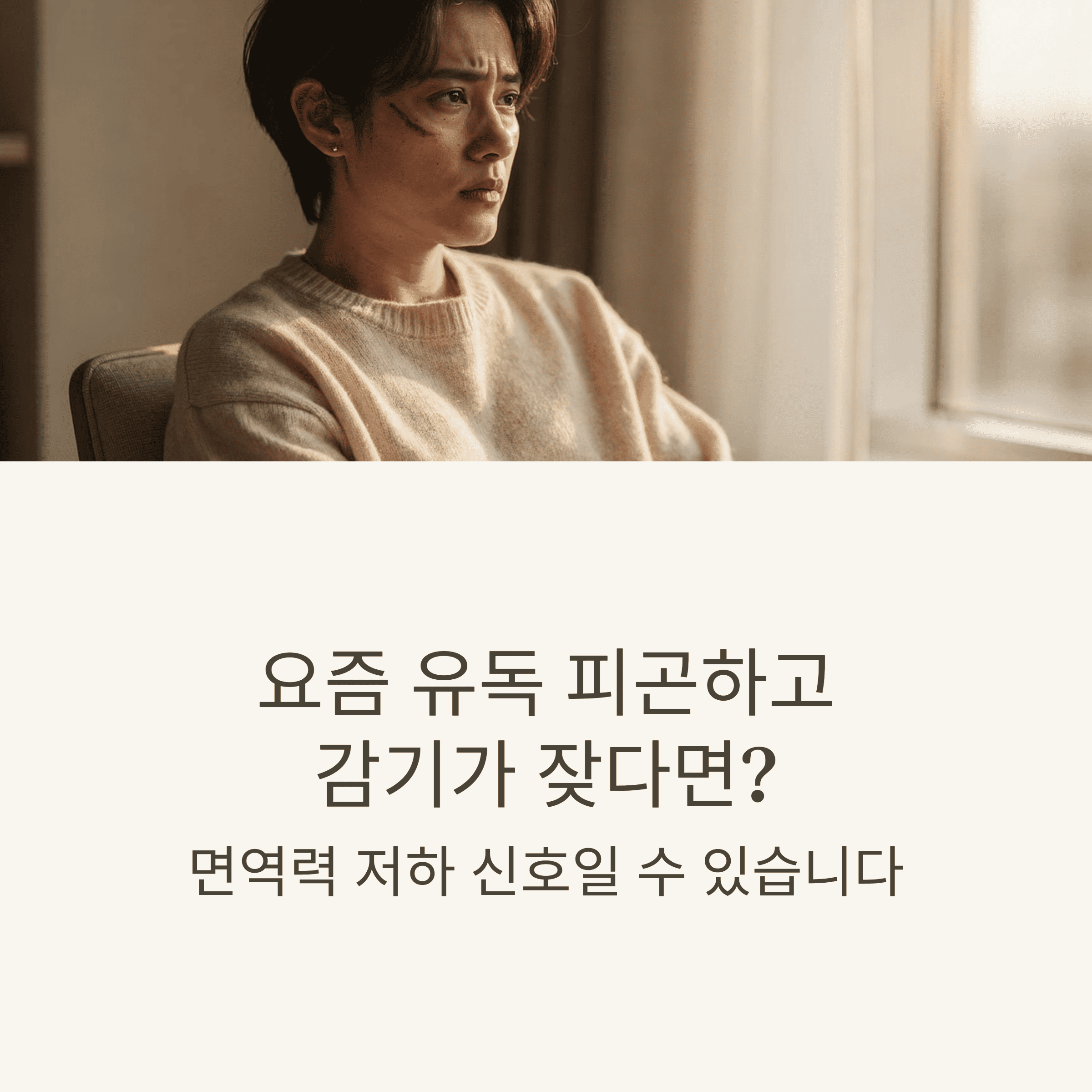 면역력 떨어질 때 느낄 수 있는 증상