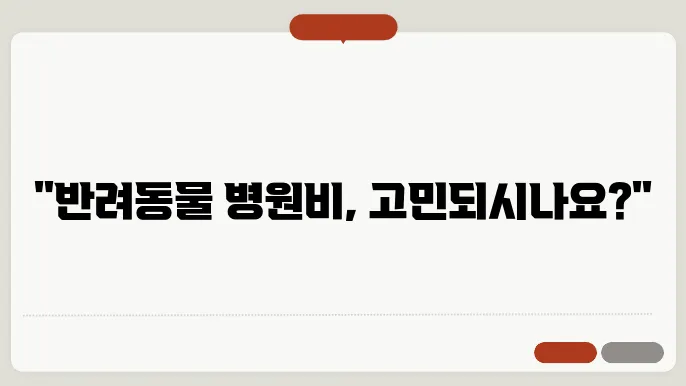 펫보험 가입 전 꼭 알아야 할 사항