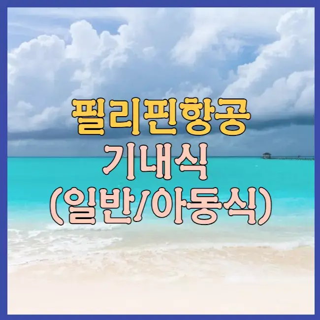 필리핀항공 기내식