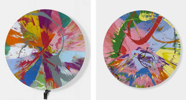 Spin Paintings series by Damien Hirst(1999)-ArtStrollNote