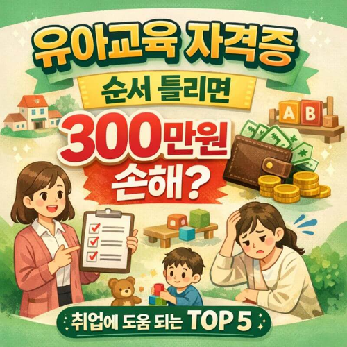 유아교육 자격증 추천 TOP 5|취업에 도움 되는 순서대로 정리