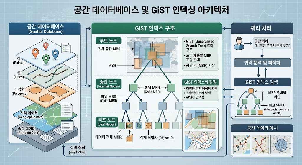 복잡한 지하철 노선망의 궤도 데이터를 철도 그래프로 추상화하고 PostGIS의 GiST 인덱싱을 통해 공간 중첩 병목을 최소화하는 아키텍처