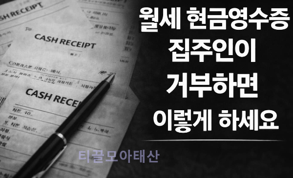 월세 현금영수증 집주인이 거부시 방법