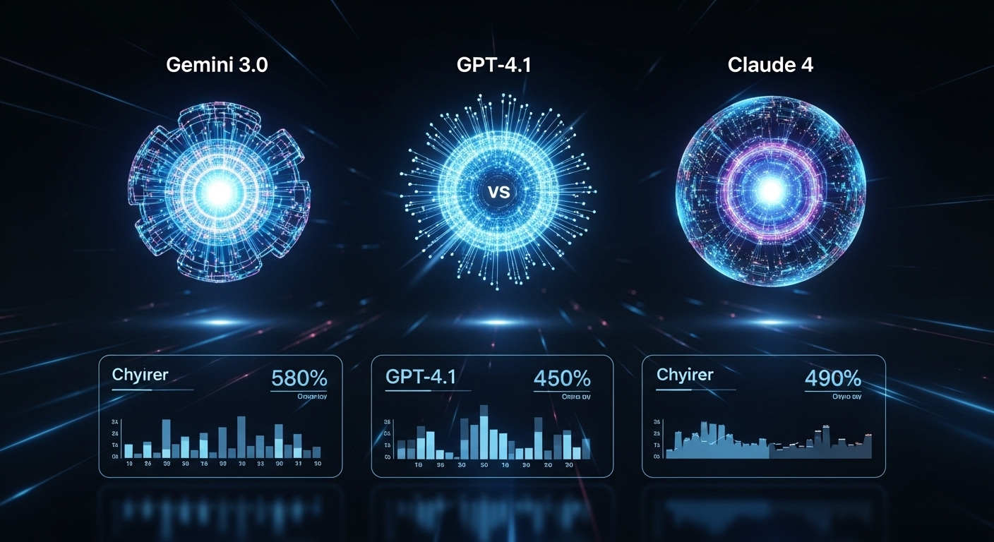 Gemini 3.0 벤치마크 성능 (GPT-4.1&middot;Claude 4 대비)