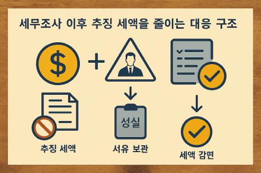 1인 사업자가 세무조사 이후 추징 세액을 줄이는 대응 구조