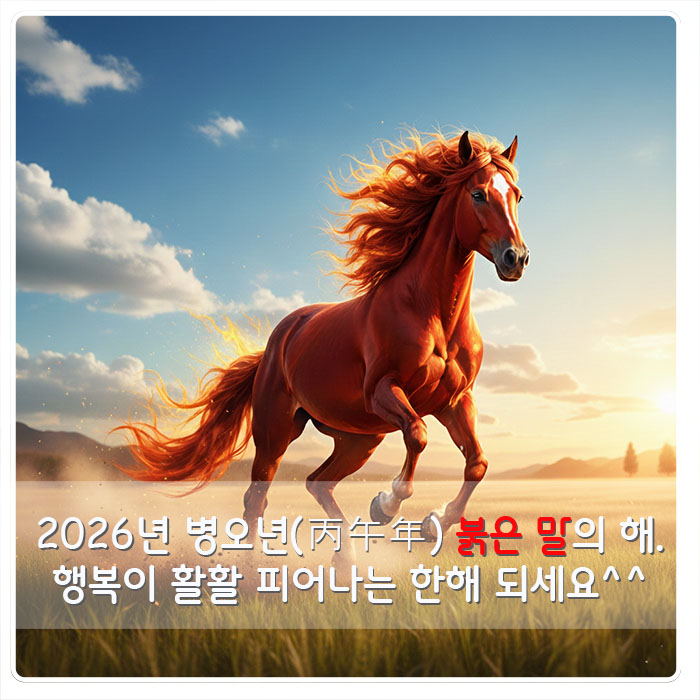 2026년 병오년 붉은 말의 해
