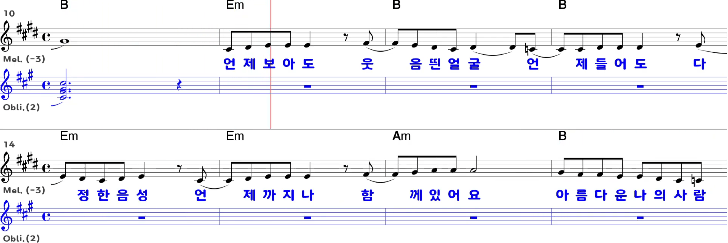 김민식 나의 사람아 악보