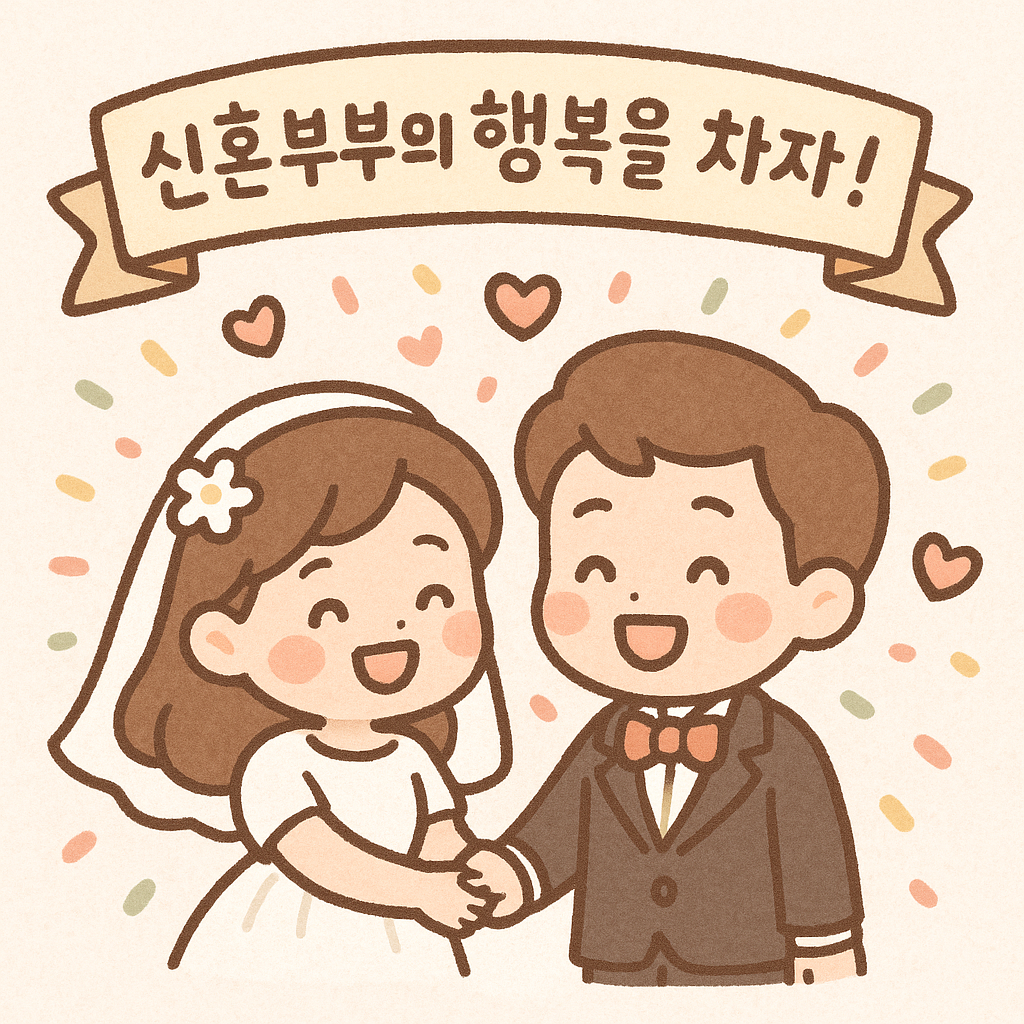 신혼부부의 행복을 차자!