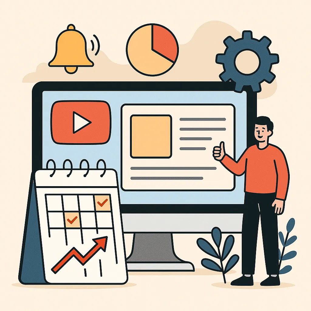 유튜브 업로드 주기와 일정, 알고리즘, 유지율