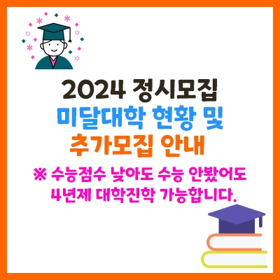 2024정시모집-미달대학현황