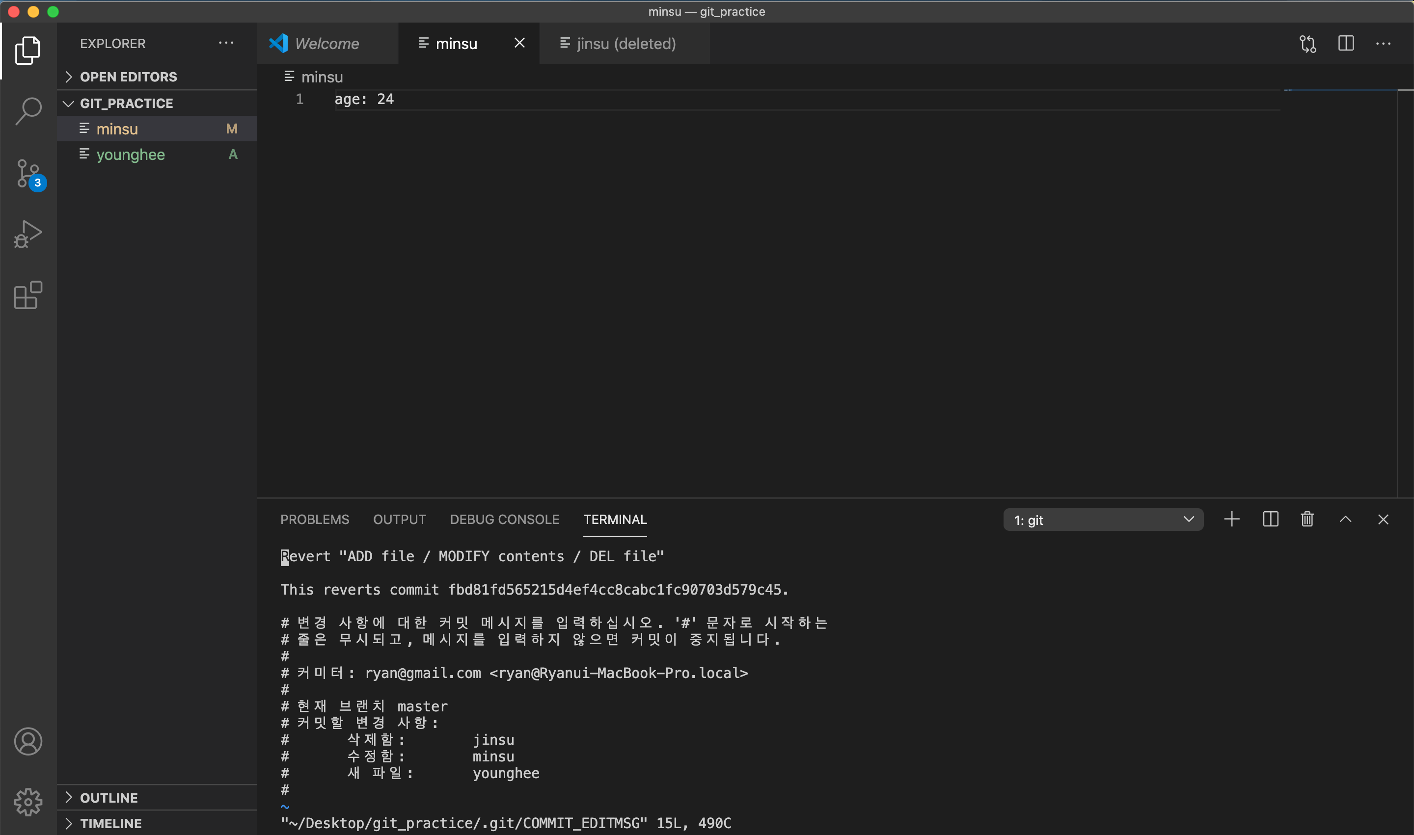 git revert
