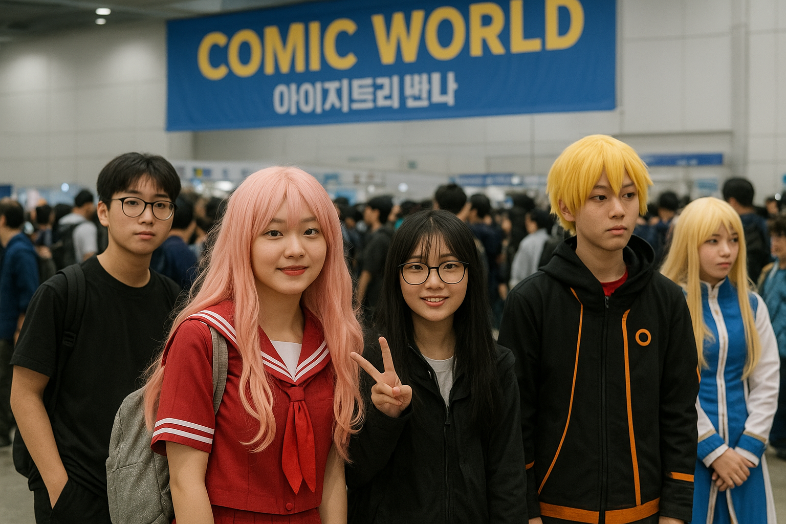 코믹월드와 청소년 팬덤 관련 사진