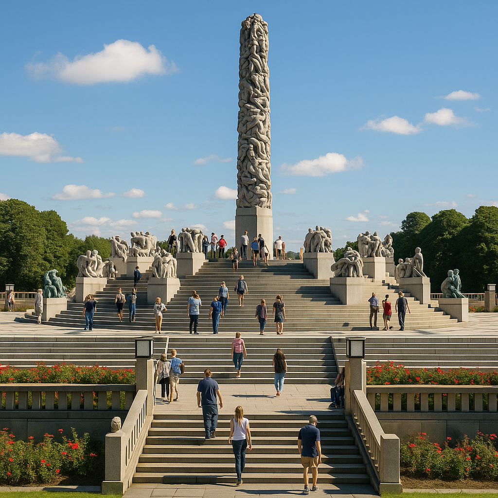 비겔란공원 사진