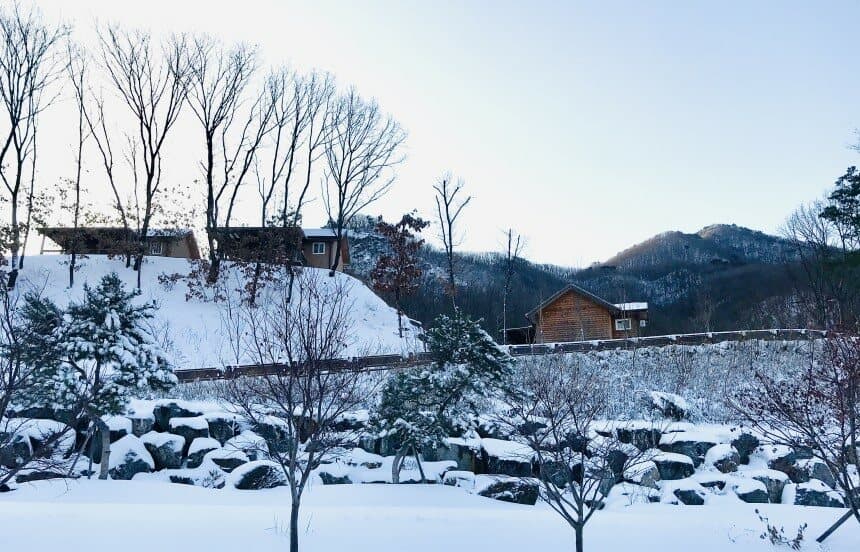 눈내린 고대산 자연휴양림