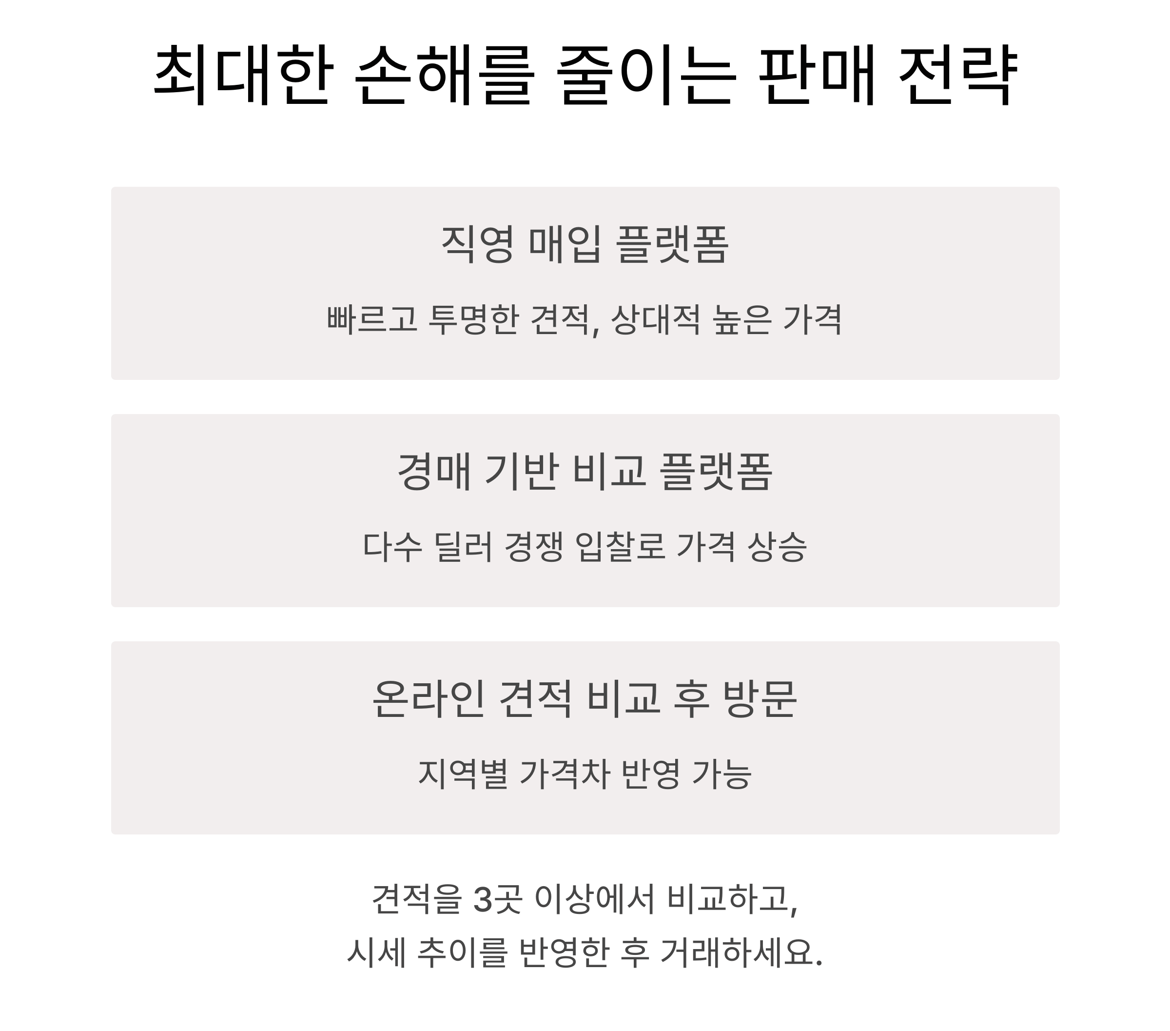 최대한 손해를 줄일 수 있을까
