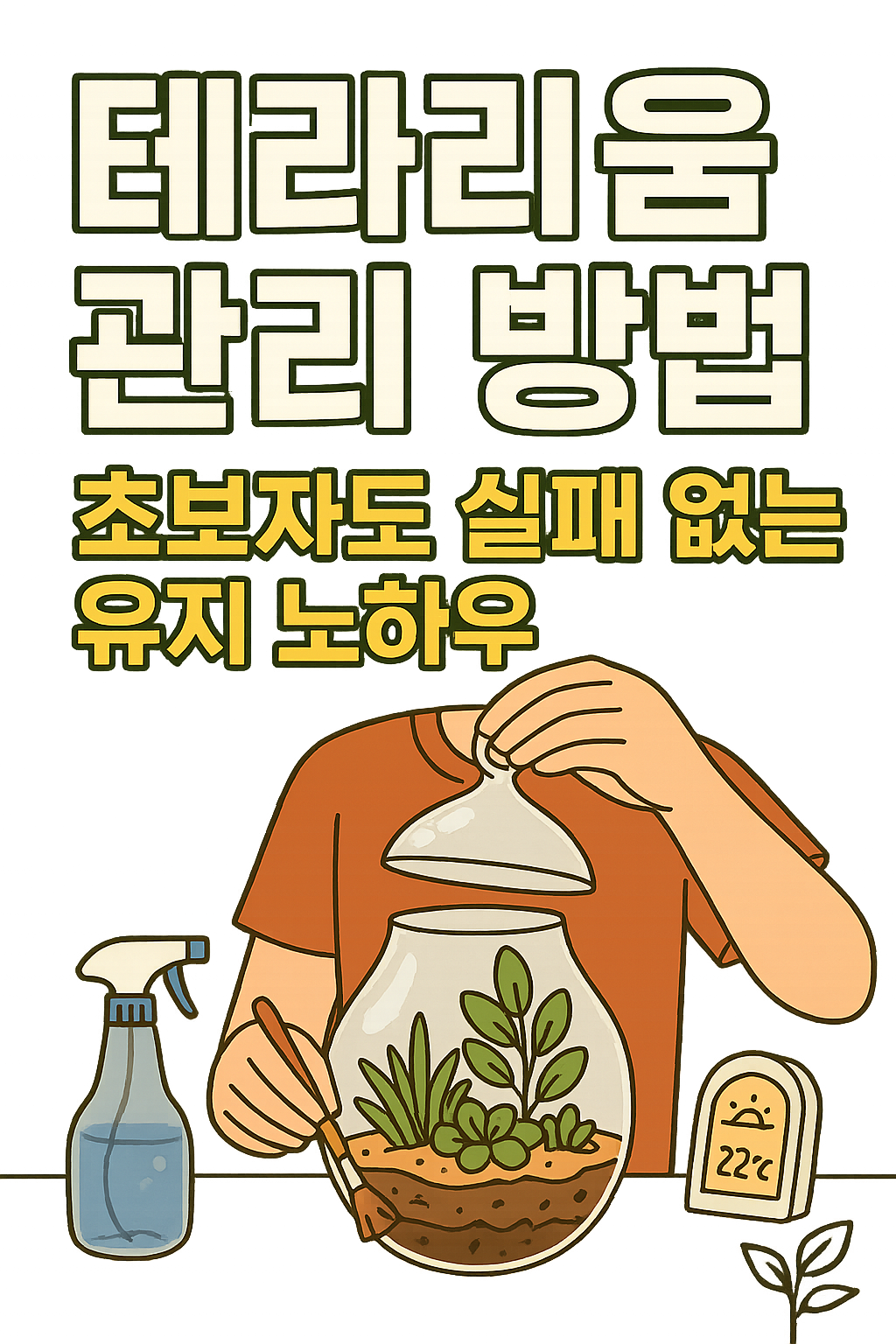 테라리움 관리하는 초보자
