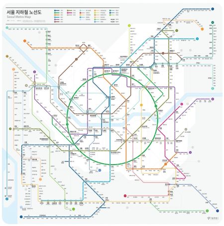 개선된 지하철 노선도< 출처 : 카카오페이 >