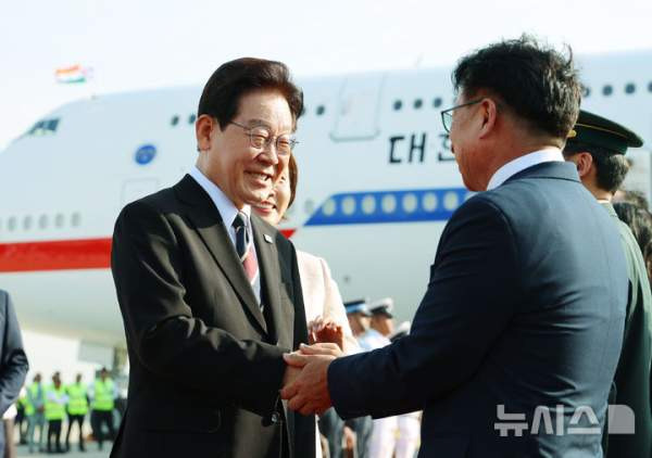 이재명 대통령 뉴델리 도착