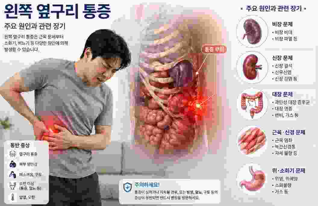 Causes of pain in the left side, intensity of pain, and treatment