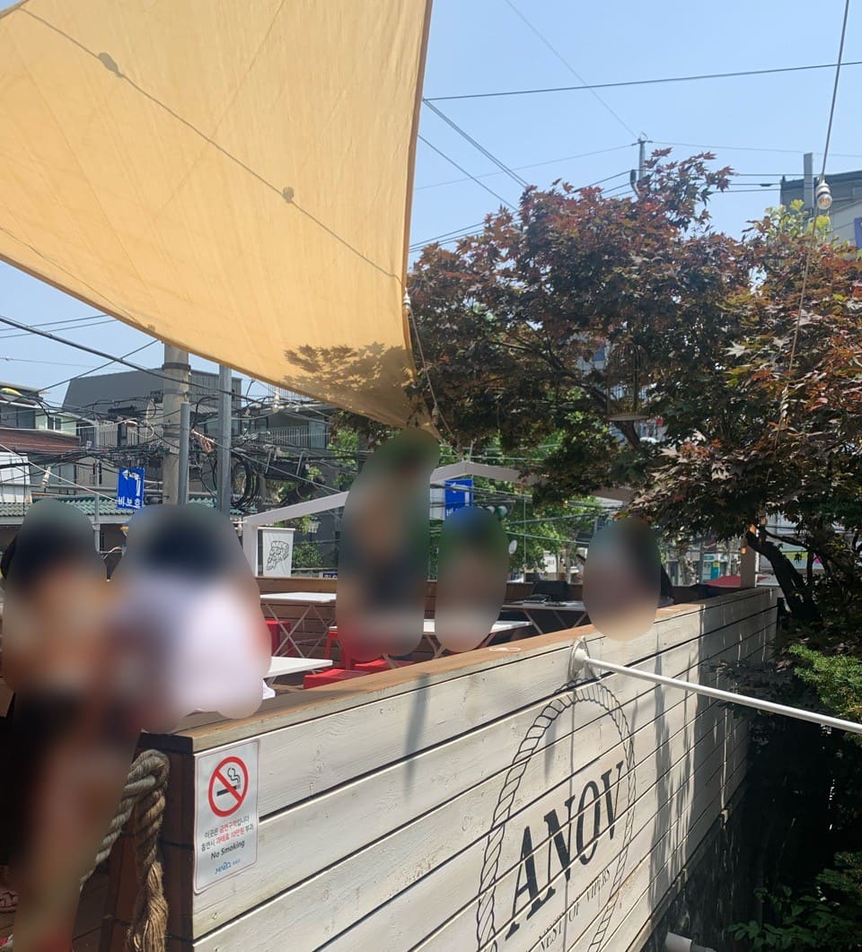 아노브연남 테라스석