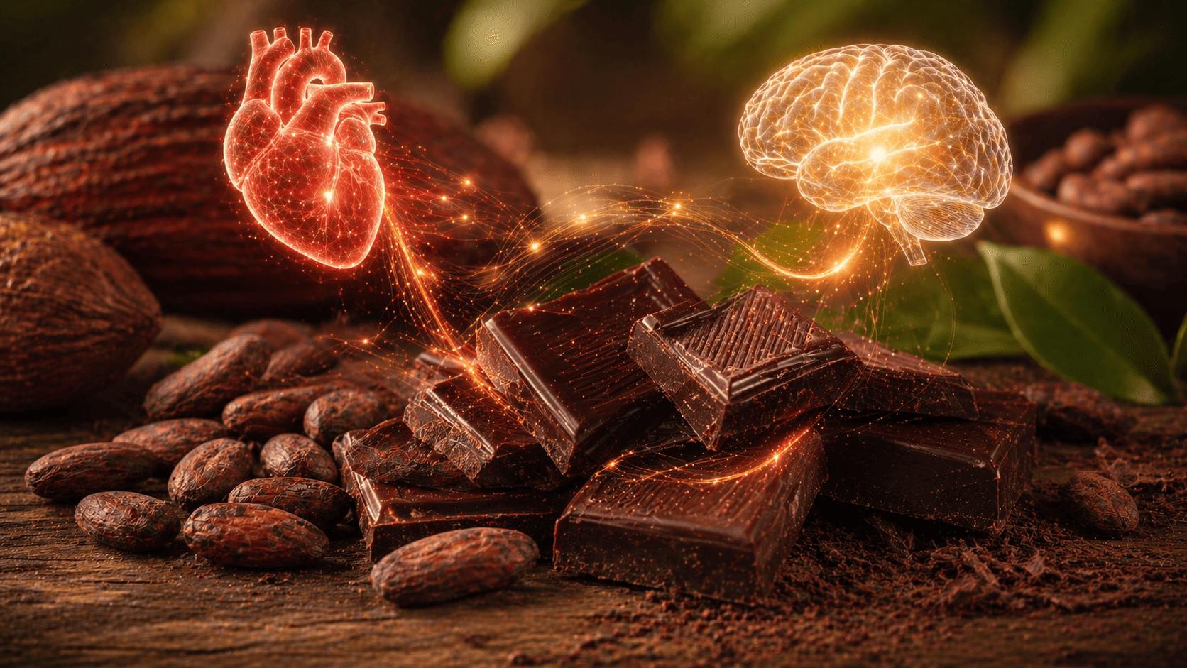 초콜릿 속 주요 영양소와 건강 효과