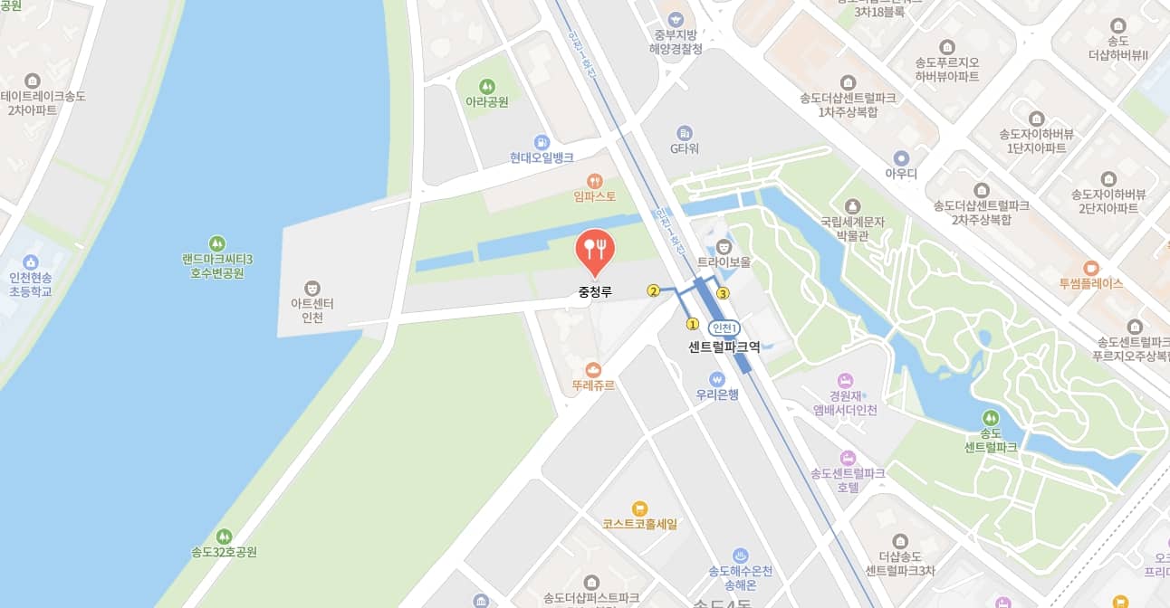 송도 중청루
