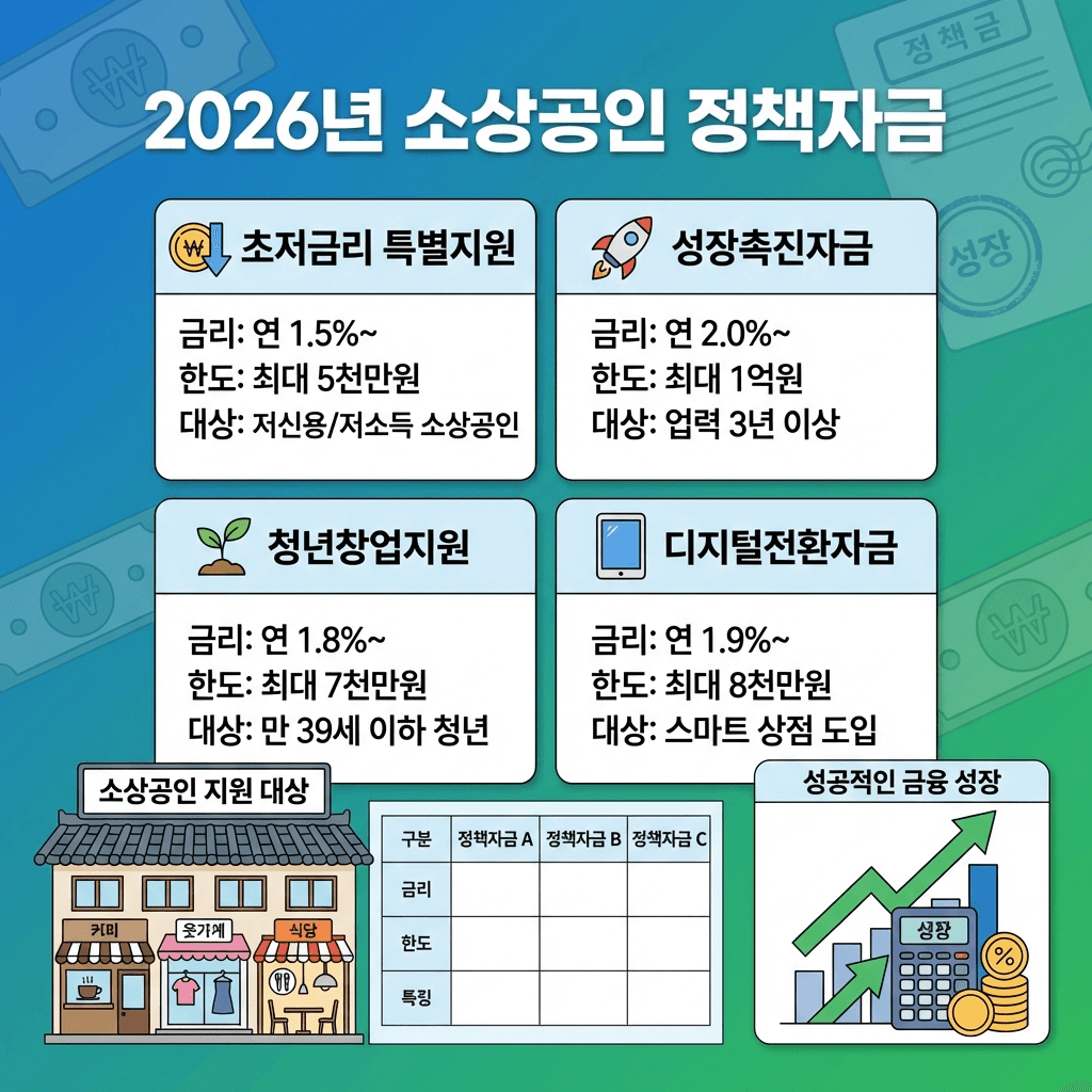 2026년-소상공인-정책자금-융자-금리-한도-이미지