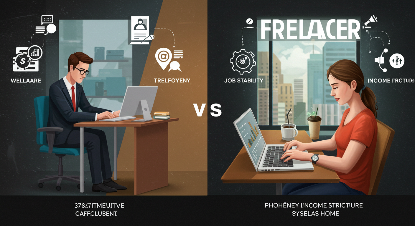 정규직 vs 프리랜서 현실 비교
