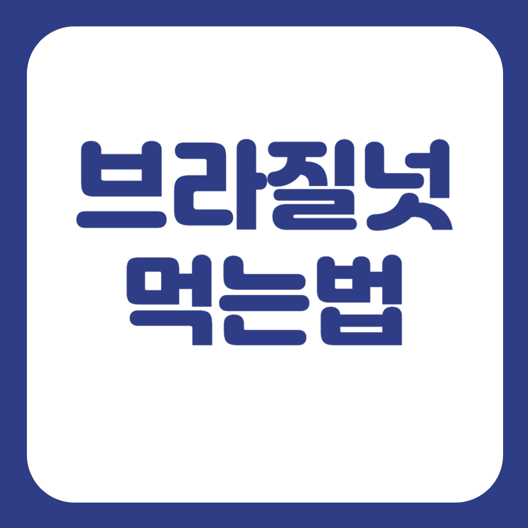 브라질너트 효능