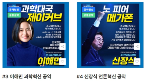 비례대표 후보공약