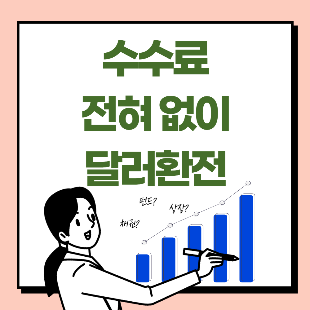 수수료 전혀 없이 달러환전하는 방법