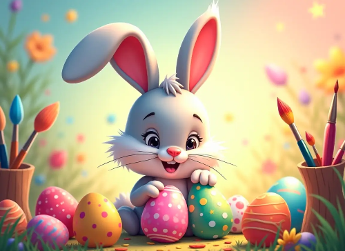 부활절-토끼-달걀