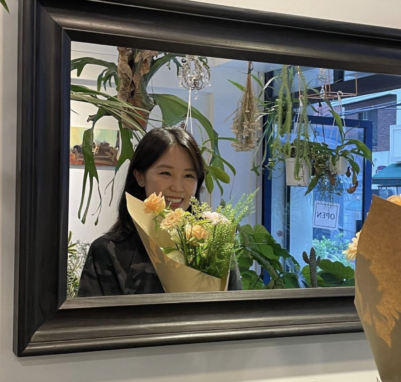 김아랑 꽃다발