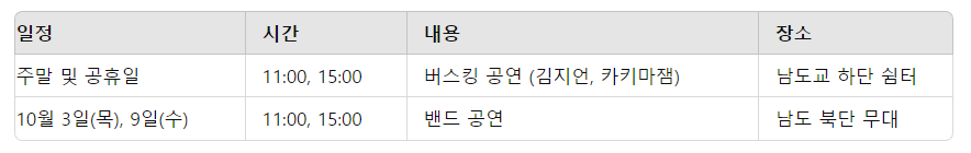 2024년 자라섬 꽃 페스타 일정