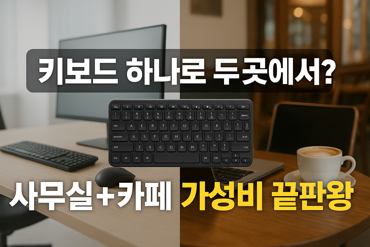 키보드 하나로 두 곳에서? 사무실+카페 가성비 끝판왕, 어떤 걸 고를까?