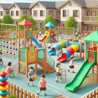 어린이집 놀이터 모습