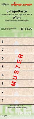 오스트리아 빈 지하철 8일권